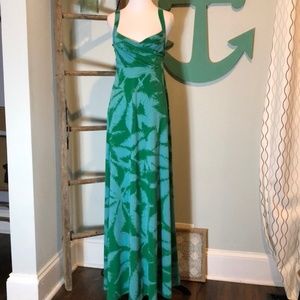 NWOT • BCBG MaxAzria Palm Print Maxi